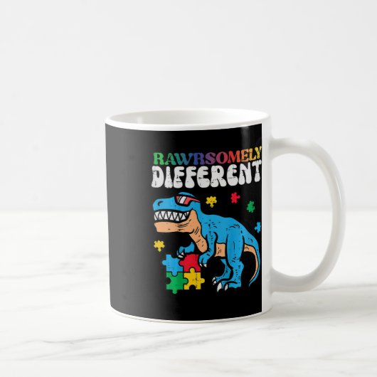Mug Enfants Sensibilisation sur l'autisme Dino Rawrsom (Droite)