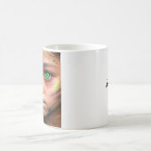 Mug Enfants tribaux | Yeux verts futuristes (Centre)