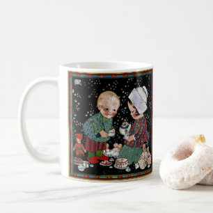 Mug Enfants vintage ayant une fausse partie de thé