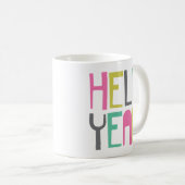 Mug Enfer coloré Oui (Devant droit)