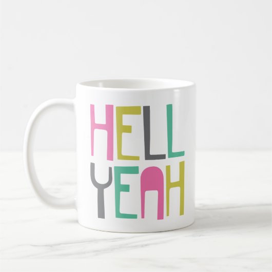 Mug Enfer coloré Oui (Gauche)