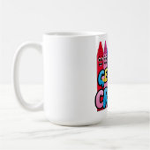 Mug Enfilez Votre Crayon ! Happy Cartoon Crayons Art (Gauche)