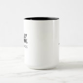 Mug Enfin fait - Conception de citation de remise de d (Centre)
