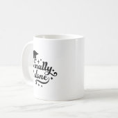 Mug Enfin Fini Script de Remise des Diplômes avec Étoi (Devant gauche)