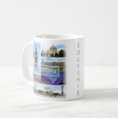Mug ENG025 LONDRES, Big Ben, Westminster, (Devant gauche)