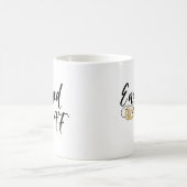 Mug Engagé AF amusant Mariage or Anneaux manuscrits (Centre)