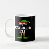Mug Engaged Elf Matching Family Group Christmas Party  (Gauche)