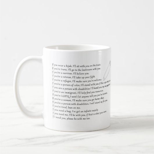 Mug Engagement de sécurité (Gauche)