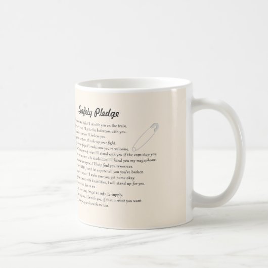 Mug Engagement de sécurité (Droite)
