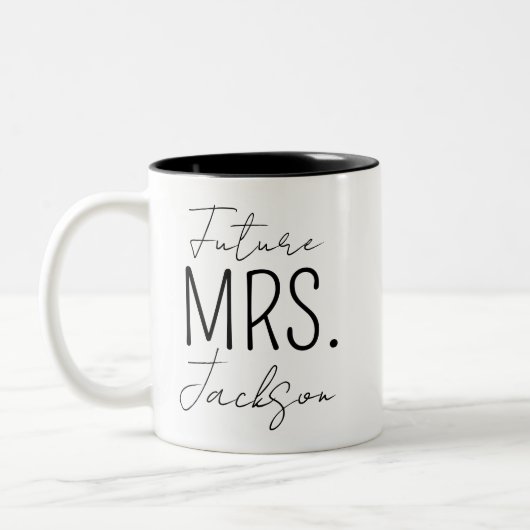 Mug Engagement Future Mrs Mug, Mugs Mr et Mrs, Lu (Gauche)