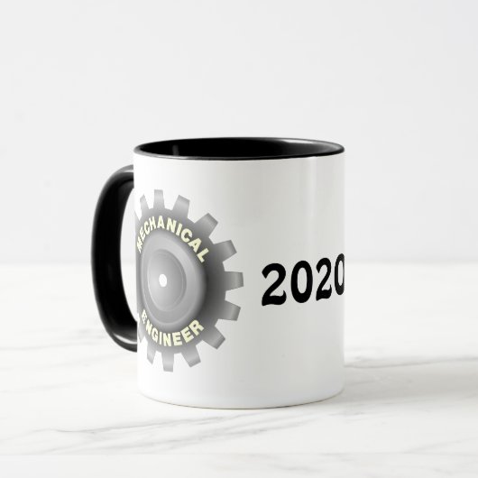 Mug Engin mécanique Gray (Devant gauche)