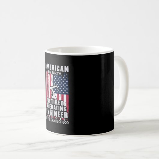 Mug Engineer American Retired Operating Engineer (Devant droit)