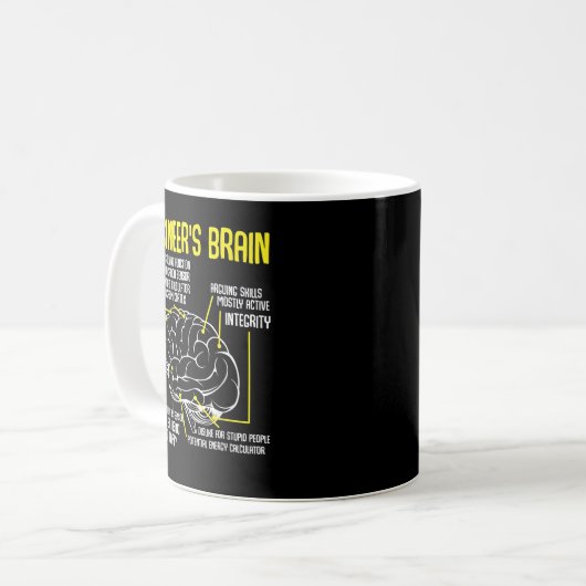 Mug Engineer's Brain Funny Engineering Games Process F (Devant gauche)