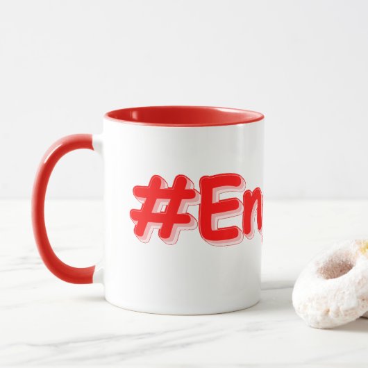 Mug "#England" Joli Design. Commandez dès maintenant  (Avec donut)