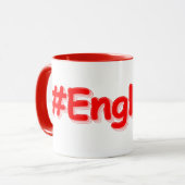 Mug "#England" Joli Design. Commandez dès maintenant  (Devant gauche)