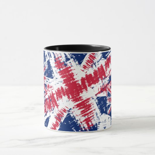 Mug ENGLAND/UNITED KINGDDN flag sun reflections stroke (Centre)