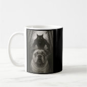 Mug English Bulldog Selfie With Werewolf Funny (Gauche)