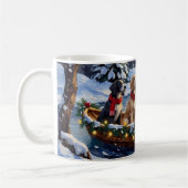 Mug English Setter Christmas Boat Holiday (Gauche)