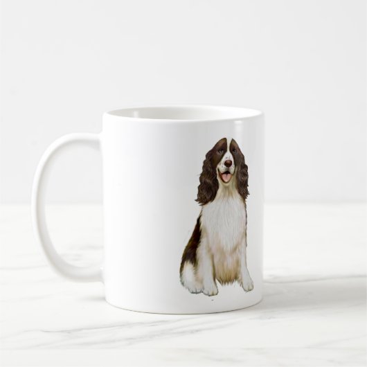 Mug English Springer Spaniel (B) - Foie et Blanc (Gauche)