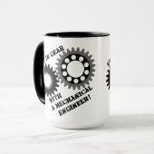 Mug Engrenage noir (Devant gauche)