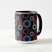 Mug Engrenages colorés (Devant droit)