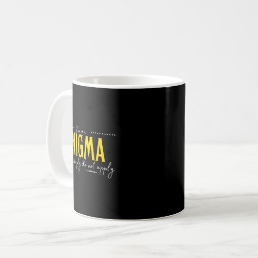 Mug Enigma, The Rules Simply Do Not Apply  (Devant gauche)