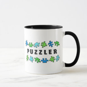 Mug Énigme avec des morceaux de puzzle