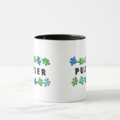 Mug Énigme avec des morceaux de puzzle (Centre)