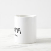 Mug Enigme de citation manuscrite à l'encre noire auth (Centre)