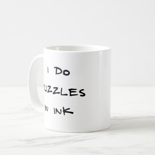 Mug énigmes à l'encre (Devant gauche)