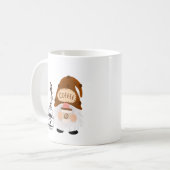 Mug Enjoy a Cup of Coffee with a Gnome on a Coffee Cup (Devant gauche)