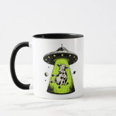Mug Enlèvement de vache extraterrestre Weirdcore Surré (Gauche)