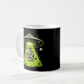 Mug Enlèvement de vache extraterrestre Weirdcore Surré (Devant gauche)