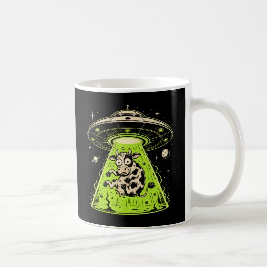 Mug Enlèvement de vache extraterrestre Weirdcore Surré (Droite)