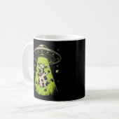 Mug Enlèvement de vache extraterrestre Weirdcore Surré (Devant gauche)