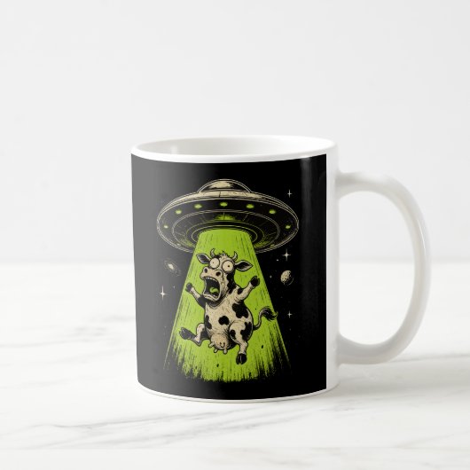 Mug Enlèvement de vache extraterrestre Weirdcore Surré (Droite)