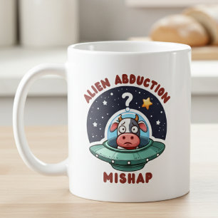 Mug Enlèvement extraterrestre raté : vache confuse