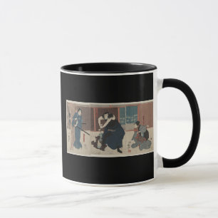 Mug Ennemi de attaque samouraï circa le Japon 1848