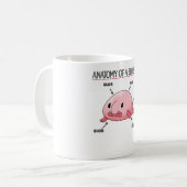Mug Énoncé De La Blobfish Anatomie De La Blobfish (Devant gauche)