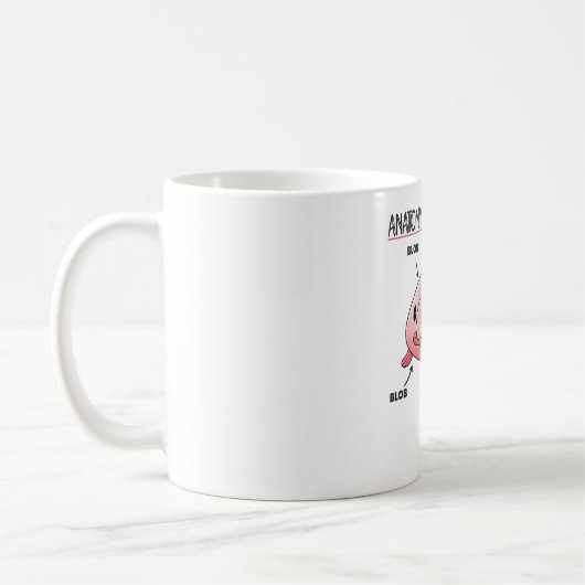 Mug Énoncé De La Blobfish Anatomie De La Blobfish (Gauche)