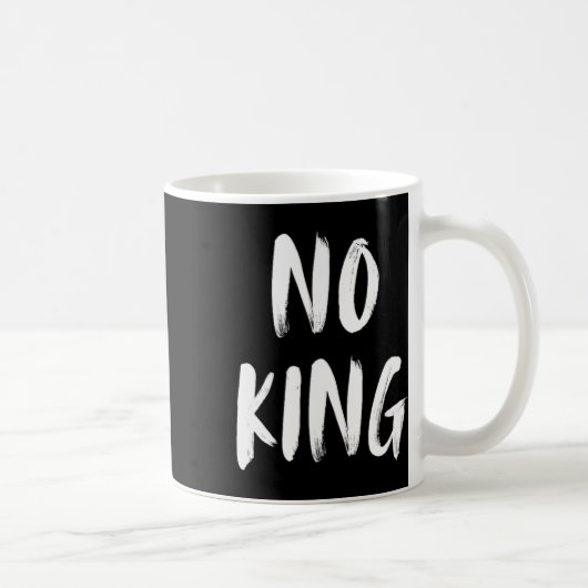 Mug Énoncé Save Our Democracy No Kings In America (Droite)