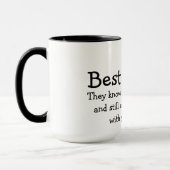 Mug Énonciation drôle de meilleurs amis (Gauche)