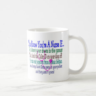 Mug Énonciations drôles d'infirmière