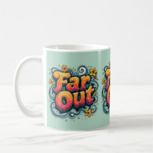 Mug Énorme Rétro Psychedelique Groovy Hippie des Année