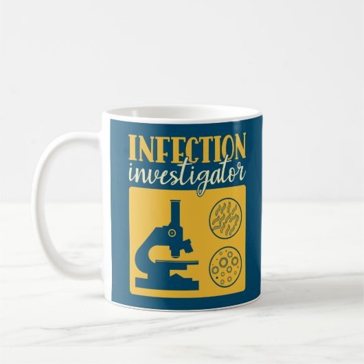 Mug Enquêteur d'infection - Epidémiologiste drôle (Gauche)