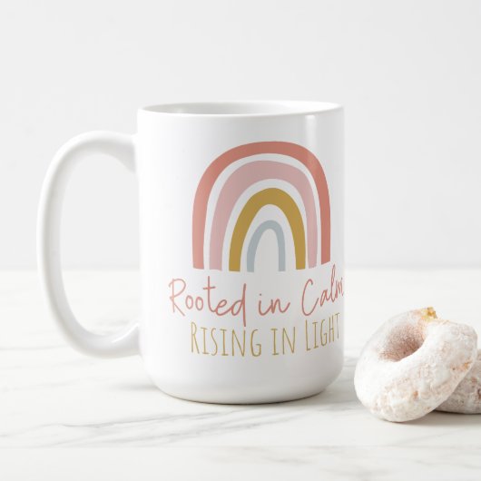 Mug Enraciné dans le calme, se lève dans la boue d'ins (Avec donut)