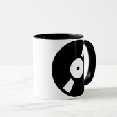 Mug enregistrement vinly rétro, enregistrement vinly r (Devant droit)