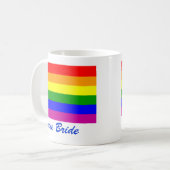 Mug Enregistrer la date/Mariage/Gay pride Rainbow (Devant gauche)