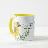 Mug Enregistrer Les Abeilles - Citations, Slogans Dit  (Devant gauche)