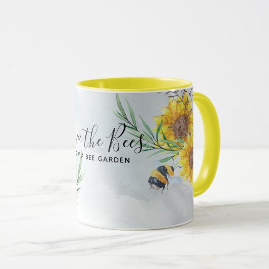 Mug Enregistrer Les Abeilles - Citations, Slogans Dit (Devant droit)